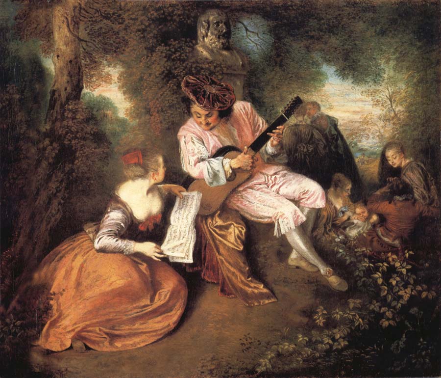 Jean-Antoine Watteau The scale of love